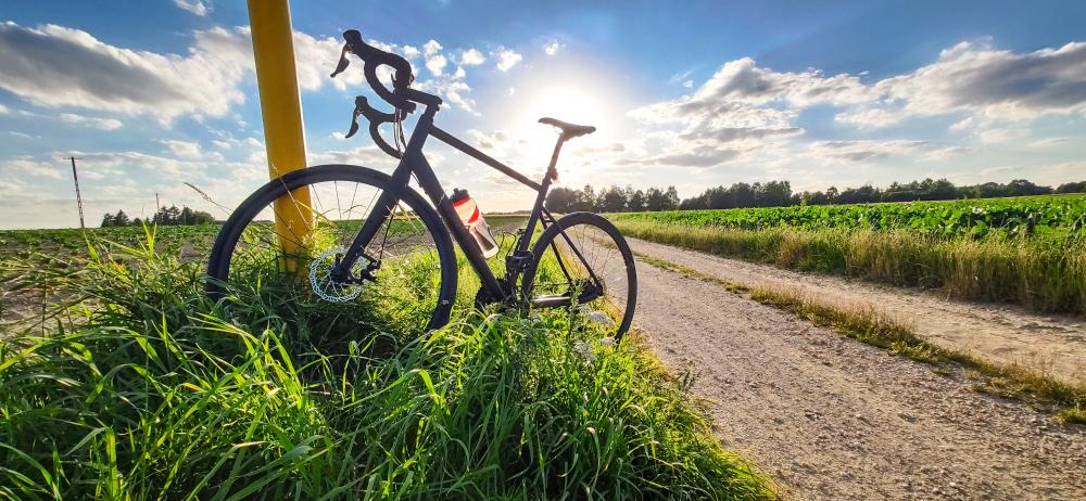 gravel bike parked adobestock 372680782