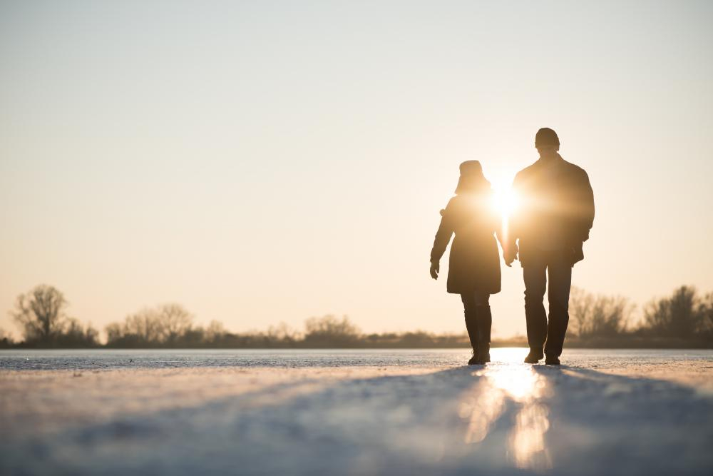 couple on cold walk as 170414726