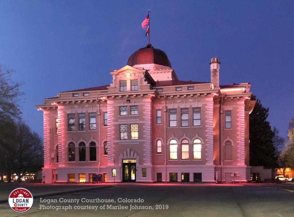 courthouse at twilight