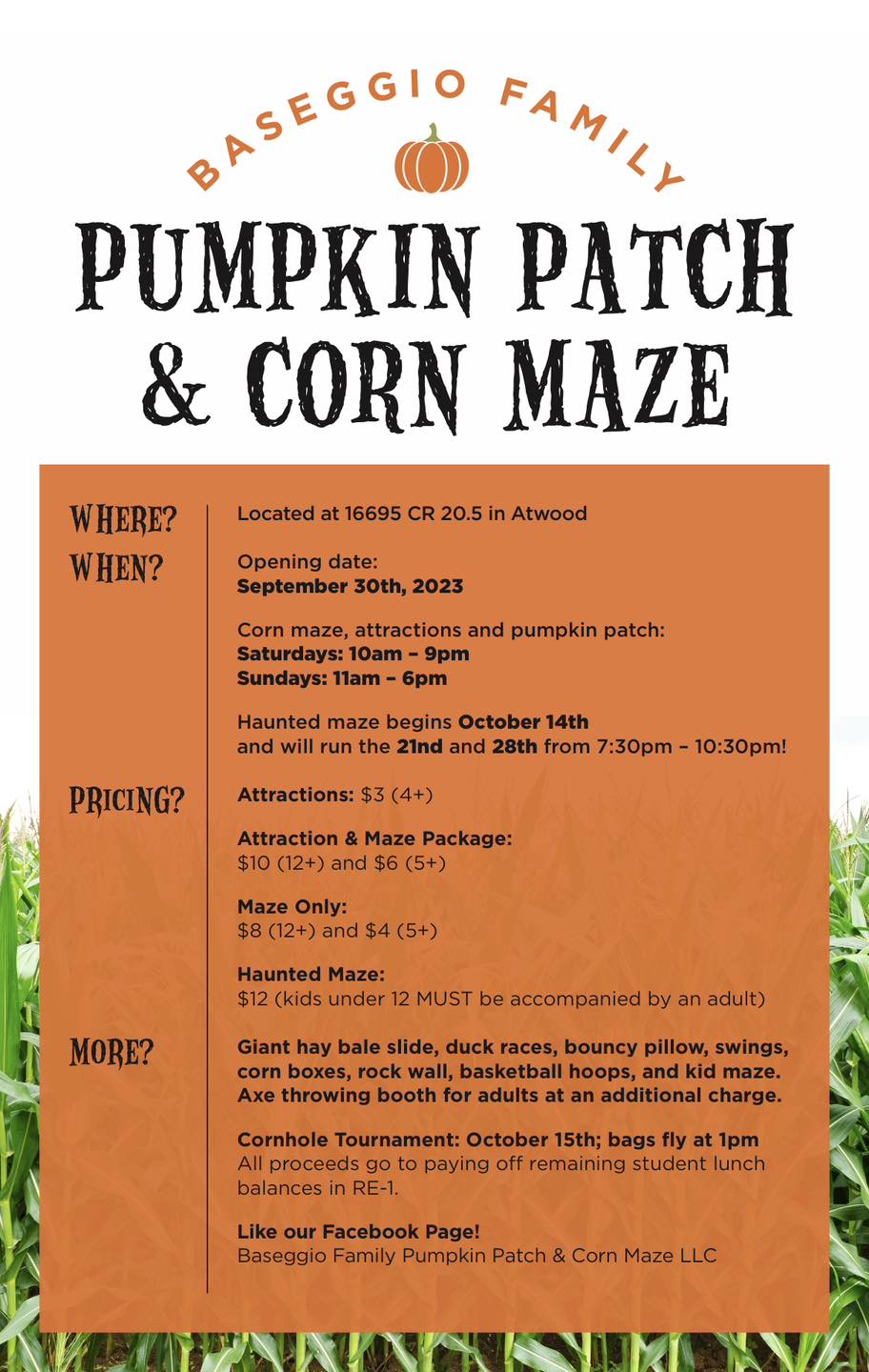 baseggio corn maze