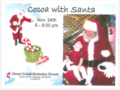 cocoa with santa