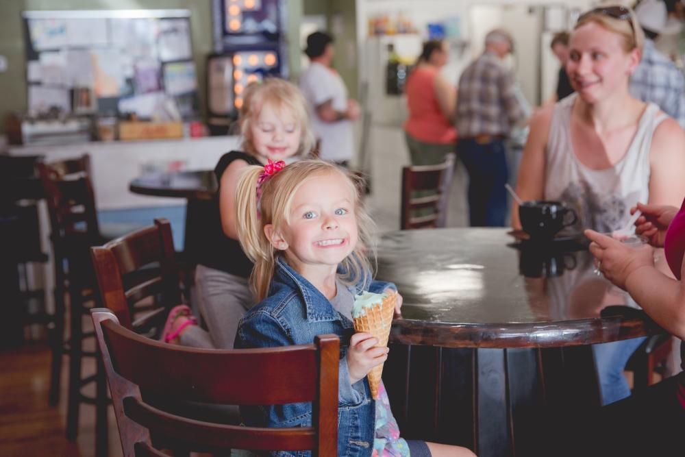 little girl w ice cream