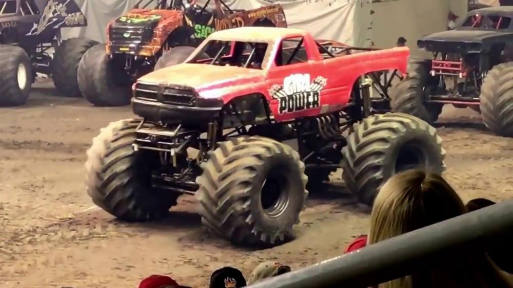 monster truck show red