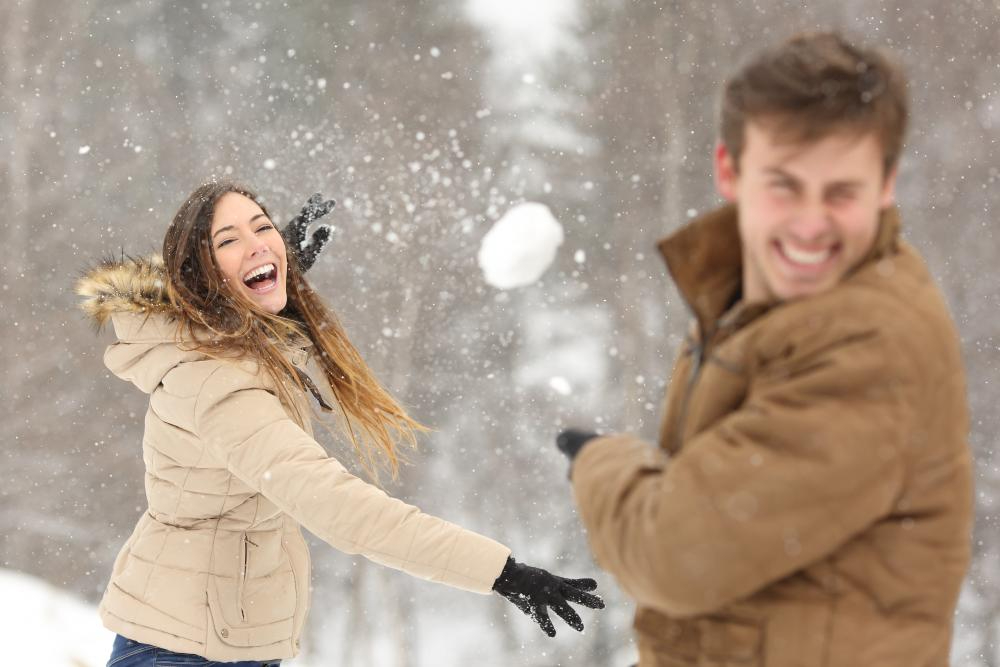 snowball man and woman as